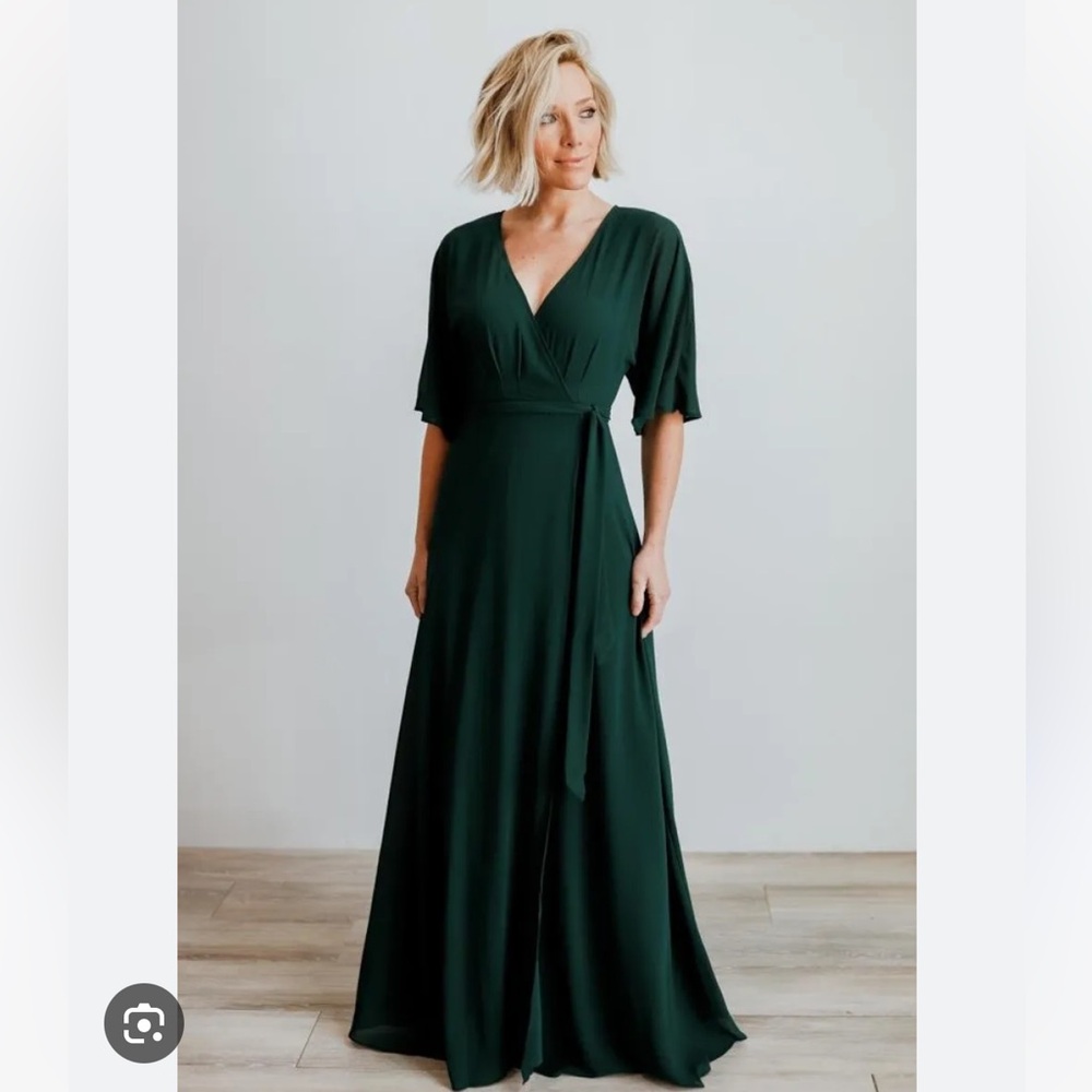 COPY - Baltic Born Green Flutter Sleeve Maxi Gown